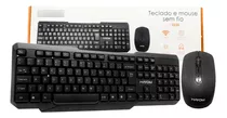 Kit Teclado E Mouse Sem Fio Wireless Usb Plug Play Abnt2