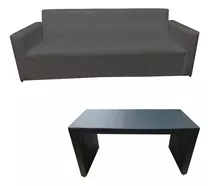 Juego De Living - Sillón De 4 Cuerpos + Mesa *colores Varios