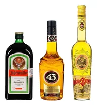 Aperitivo Jagermeister 700ml + Licor 43 + Licor Strega 700ml