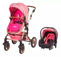 Coche Alemar De Voyage Con Silla De Auto Pink