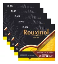 Kit 5 Encordoamento Bandolim 10 Cordas Clássico Rouxinol R45