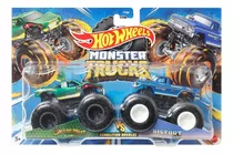 Hot Wheels Monster Trucks 1:64 2 Pack Snake Bite Vs Bigfoot
