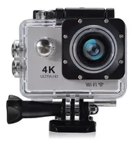Câmera Go Cam Ultra Pro Full Hd 4k Sport Ação A Prova D'água Cor Cinza