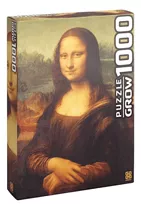 Quebra Cabeça Puzzle 1000 Peças Monalisa La Gioconda Da Grow