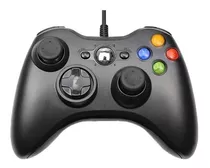 Controle Xbox 360 Com Fio Joystick Pc 2 Em 1 Cor Preto