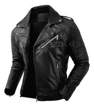 Campera Hombre Eco Cuero Modelo Exclusivo Rockstar Entallada