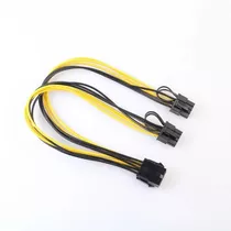 Cabo Splitter 8-pin Pci-e Para 2 Pci-e 8-pin (6+2) - 30cm