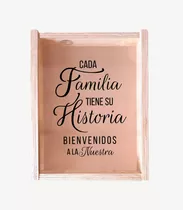 Caja  Guarda Corchos Nuestra Familia  Lacombiemprendecl