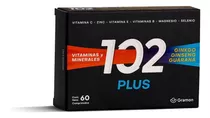 102 Plus Vitaminas Y Minerales Ginko Ginseng Guarana 60 Comp