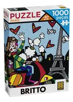 Quebra Cabeça Puzzle Romero Britto Paris 1000pç Grow