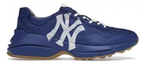 Tenis Gucci Rython Mlb Ny Yankees Sneakers Originales Hombre
