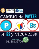 Cambio De Saldo Payeer A Bolívares 