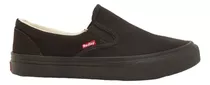 Tênis Redley Originals Monocromo Slip On All Black Unissex