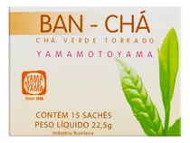 Chá Verde Torrado Yamamotoyama Ban-chá Caixa 22,5g 15 Unidades