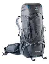 Mochila Expandible Deuter Aircontact Pro De 60 Litros/15 Litros, Color: Negro, Ntk