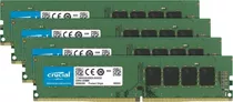 Memoria Crucial 32gb 8gbx4 Ddr4 2400mhz Pc4-19200 Dr X8 Dimm