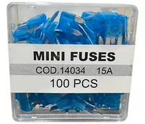 Caja Mini Fusible Eléctricos 12v Autos 100 Unidades