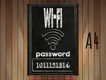 Placa Quadro Decorativo Password Envio Rápido