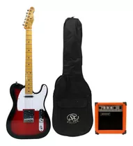 Guitarra Electrica Telecaster + Amplificador + Accesorios 
