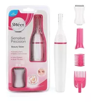 Depilador Elétrico Sem Fio Sweet Sensitive Precision Cor Branco E Rosa