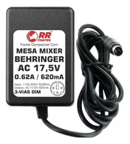 Fonte Ac 17,5v Para Mesa Mixer Behringer Xenyx 502 802 1002