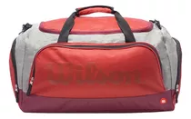 Bolso Wilson Deportivo Viaje Urbano Bolsillo Gimnasio Fit Color Bordó Talle Universal