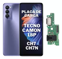 Placa Dock Conector De Carga Usb Tecno Camon 18p Ch7 Ch7n