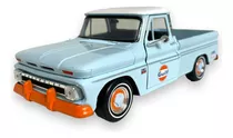 Miniatura Coleção Chevy C10 Pick-up 1966  Gulf 1:24 Motormax