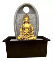 Fuente De Agua Buda Monje Meditación Relax Yoga 29cm Mli Color Gris