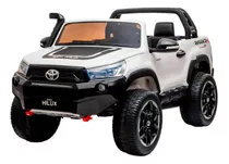 Carrinho Eletrico Infantil Toyota Hilux Com 2 Assentos 12v Cor Branco