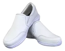 Zapatos Enfermería Blancos 100% Cuero, Muy Cómodos Durables