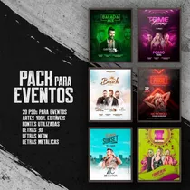 Pacote De Psd Para Eventos / Flyer / Mídia Social / Pack