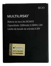 Bateria Original Nova Multilaser Bcs072 Ms50g Pronto Envio