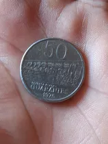 Moneda De 50 Guaraníes De 1975 De Paraguay