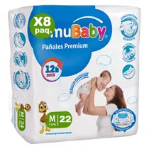 Pañales Emubaby Premium Tallas P M G Xg Xxg X8paquetes