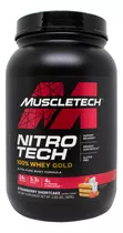 Proteina Nitro Tech Whey Gold Muscletech 2 Lbs Todo Sabor Sabor Strawberry