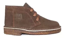 Bota Uzzo Chavito Cuero Gamuzado Base Crep Unisex 34 Al 40