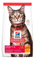 Alimento Hill's Science Diet Comida Para Gato Hill's Science Diet  Envase De 1.8 Kg Para Gato Adulto Sabor Pollo En Bolsa De 16lb