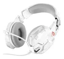 Fone De Ouvido Over-ear Gamer Com Fio Trust Carus Gxt 322 Snow Camo