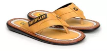 Chinelo De Dedo Caterpillar Em Couro Legitimo Masculino