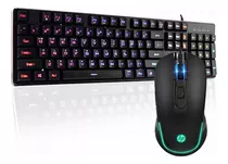 Kit Gamer Hp Km200 Rgb Mouse + Teclado Esp