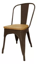 Silla Tolix Madera Plus - Desillas Estructura De La Silla Tono Tabaco