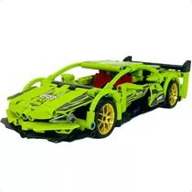 Carros Esportivos Blocos De Montar Lamborghini Verde 452pçs