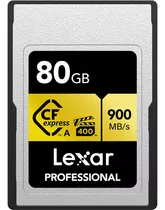 Cartão Lexar Cfexpress 80gb Tipo A Card Gold Series