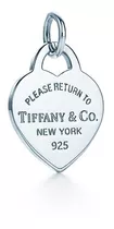 Tiffany&co Dije Con Placa Corazon Return Mediano Original !