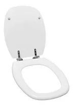 Asiento Inodoro Monaco Herraje Cromo Color Blanco