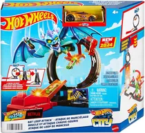 Pista Hot Wheels City Loop Ataque Do Morcego - Mattel