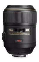 Lente Nikon Af-s Vr Micro 105mm F/2.8g If Ed + Parasol Cuota