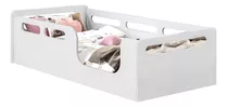 Potente Móveis Berço Cama Montessori 188x088 Padrão Solteiro Cor Cama Branca