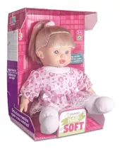 Boneca Nenem Menina Coleção Hair Soft Super Macia Milk 